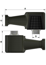 Load image into Gallery viewer, ITG - AB80 Carbon Universal Air Box