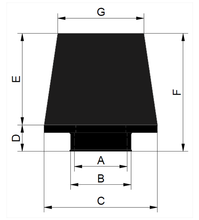 Load image into Gallery viewer, ITG - JC60 Rubber Neck (Small Cone) Universal Air Filter
