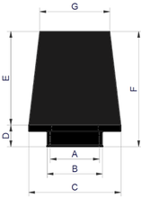 Load image into Gallery viewer, ITG - JC60 Rubber Neck (Full Cone) Universal Air Filter
